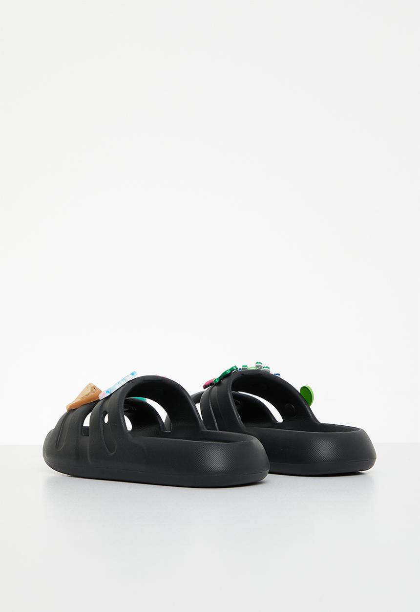 Pop Candy - Double strap slides - black
