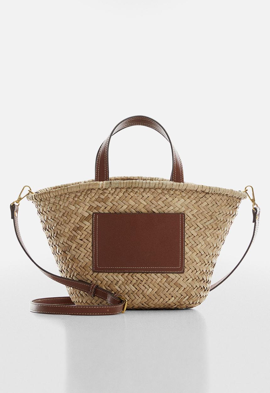 MANGO - Bag elia - leather-brown