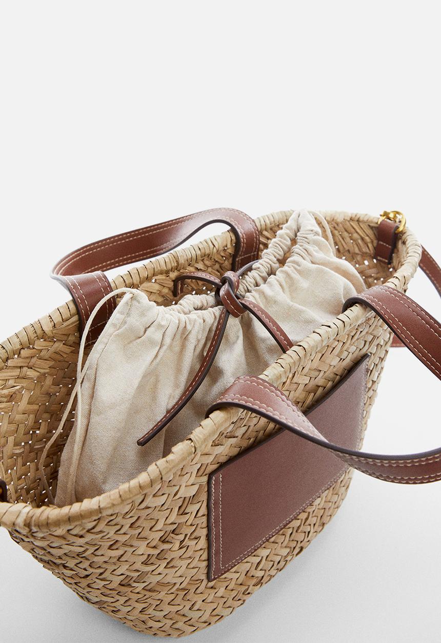 MANGO - Bag elia - leather-brown
