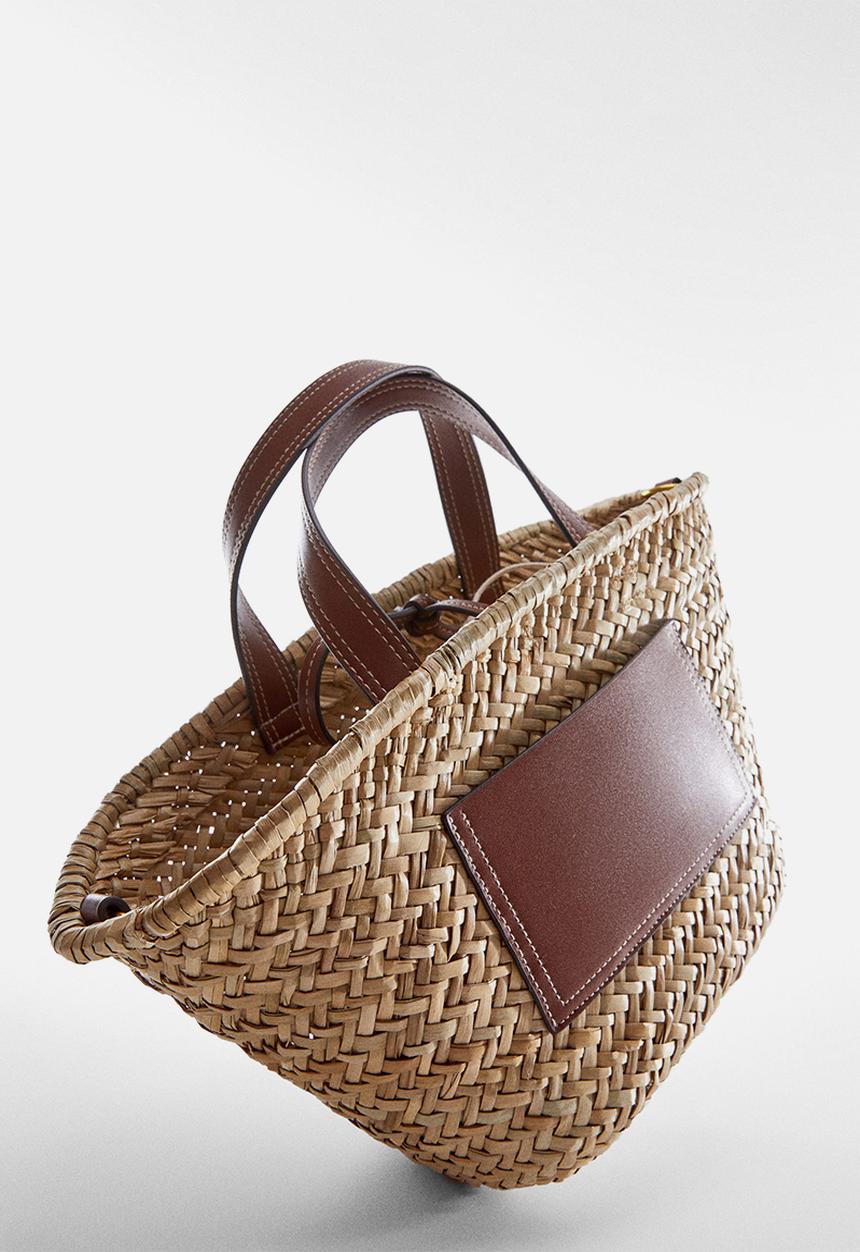MANGO - Bag elia - leather-brown