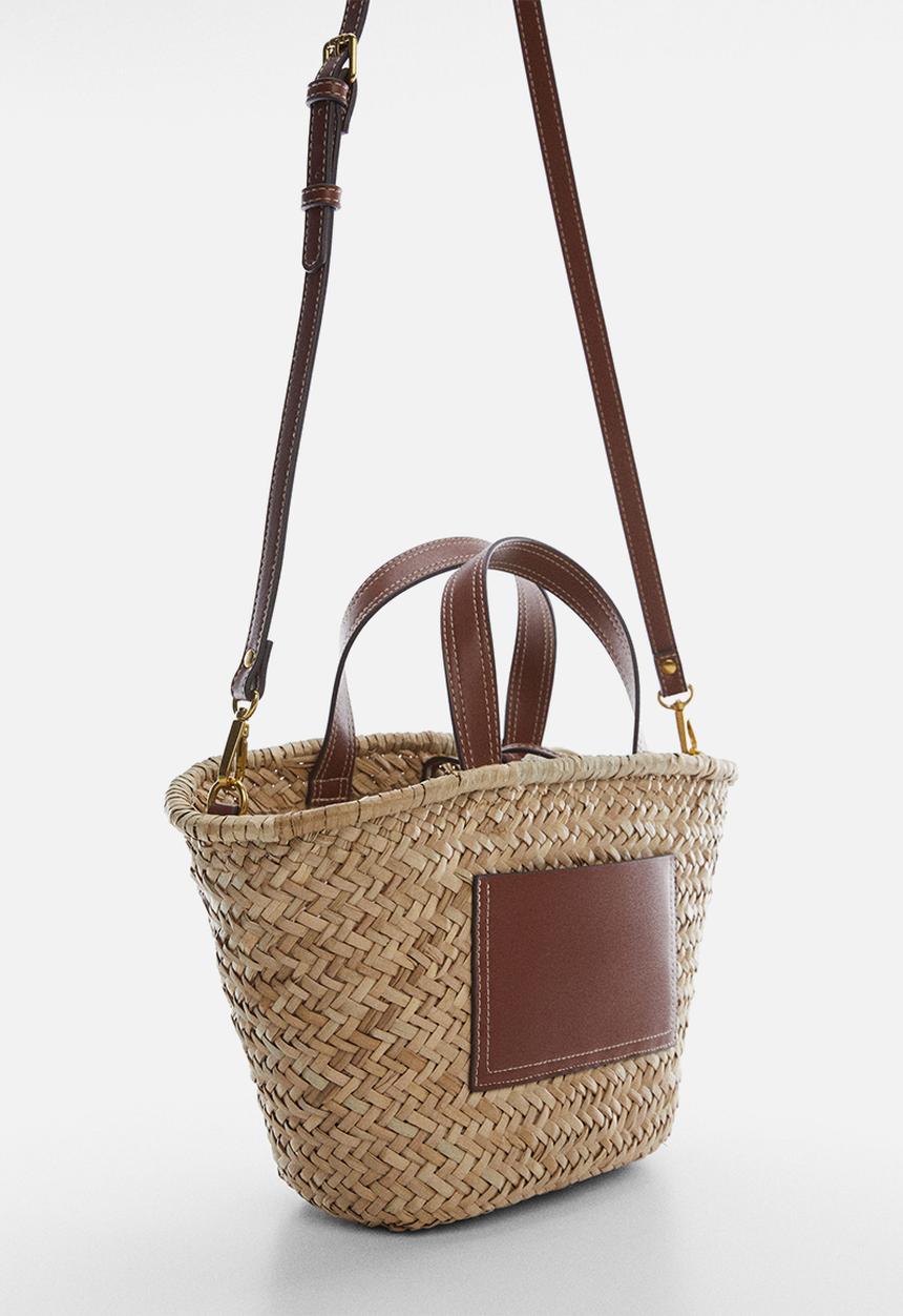 MANGO - Bag elia - leather-brown