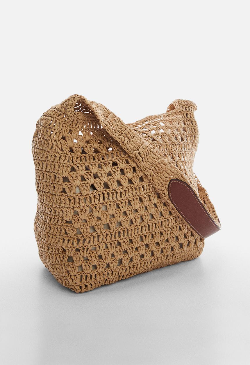 MANGO - Bag tarida - medium brown