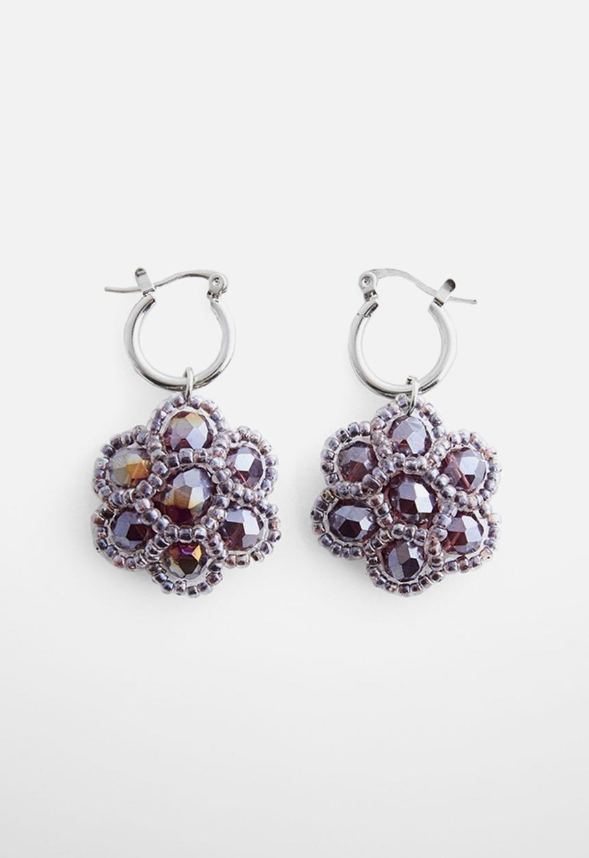 MANGO - Earrings persis - brown