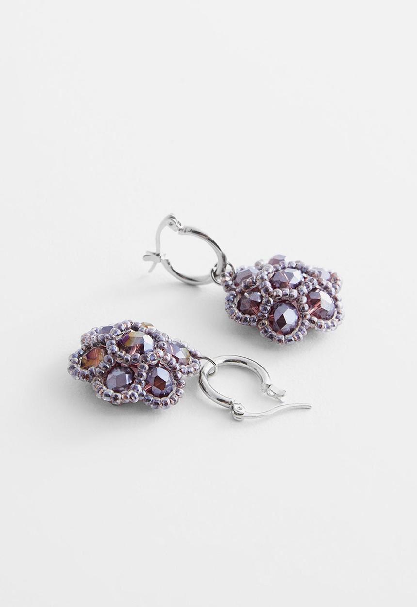 MANGO - Earrings persis - brown