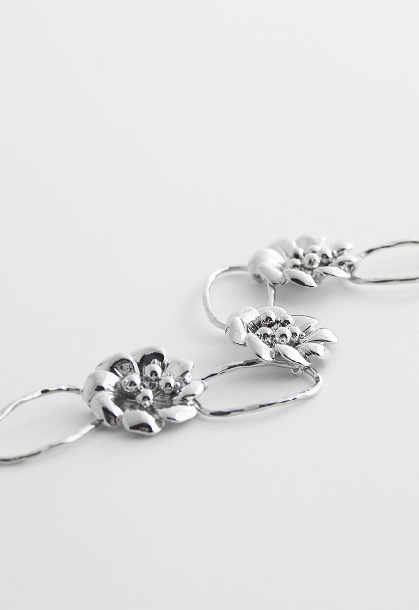 MANGO - Necklace geranio - silver