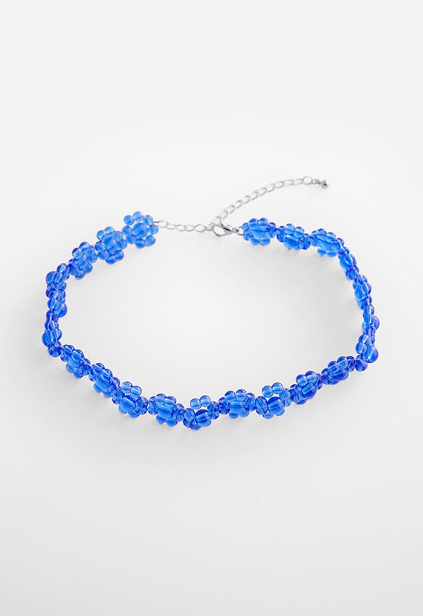 MANGO - Necklace panna - blue