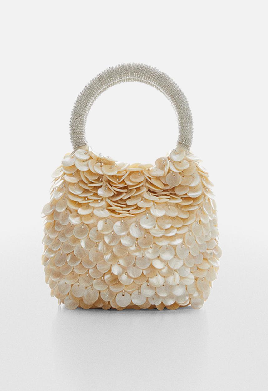 MANGO - Bag nacar - ivory white