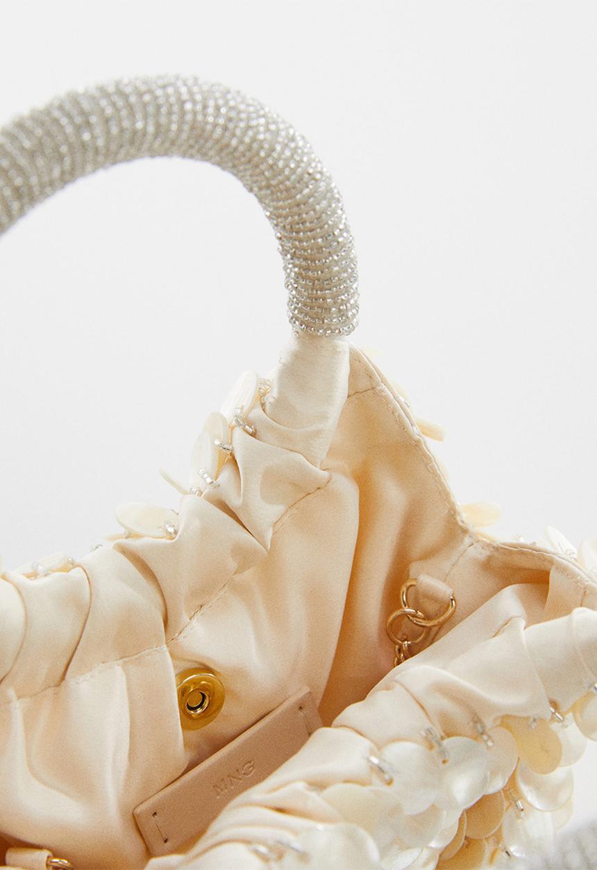 MANGO - Bag nacar - ivory white