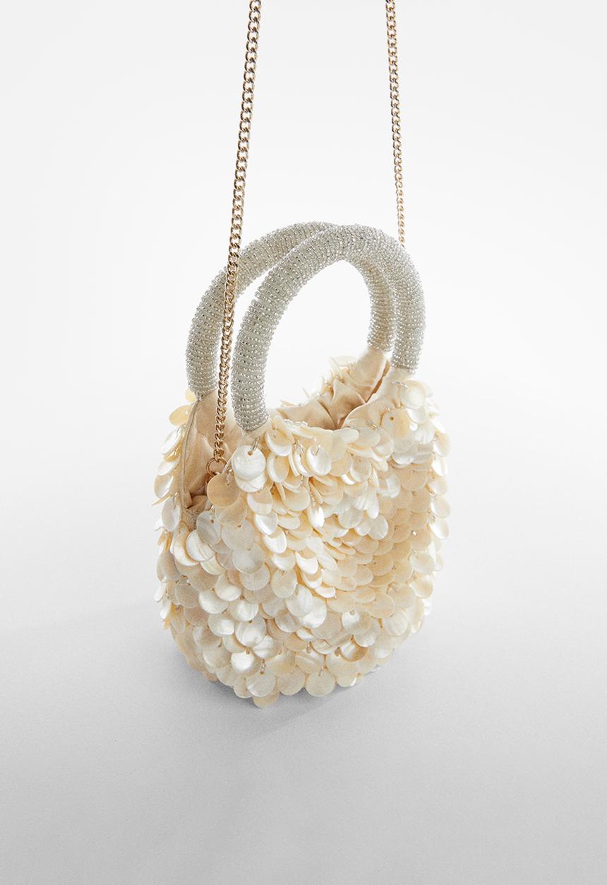 MANGO - Bag nacar - ivory white