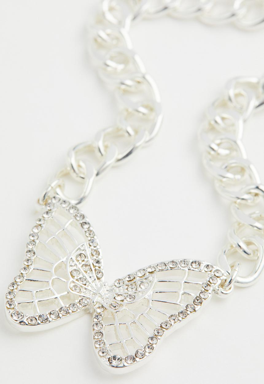 H&M - Necklace - silver-coloured