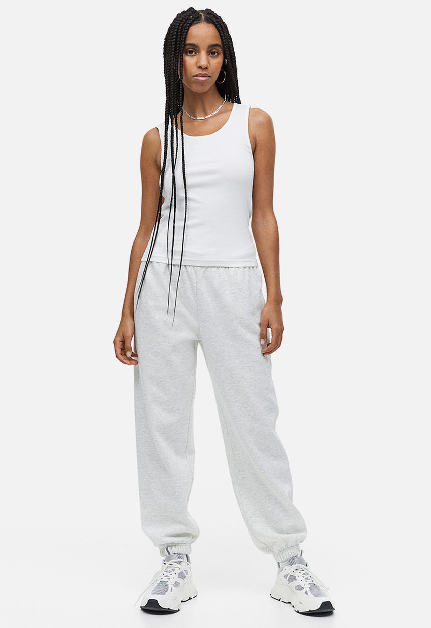 H&M - Oversized joggers - light grey marl