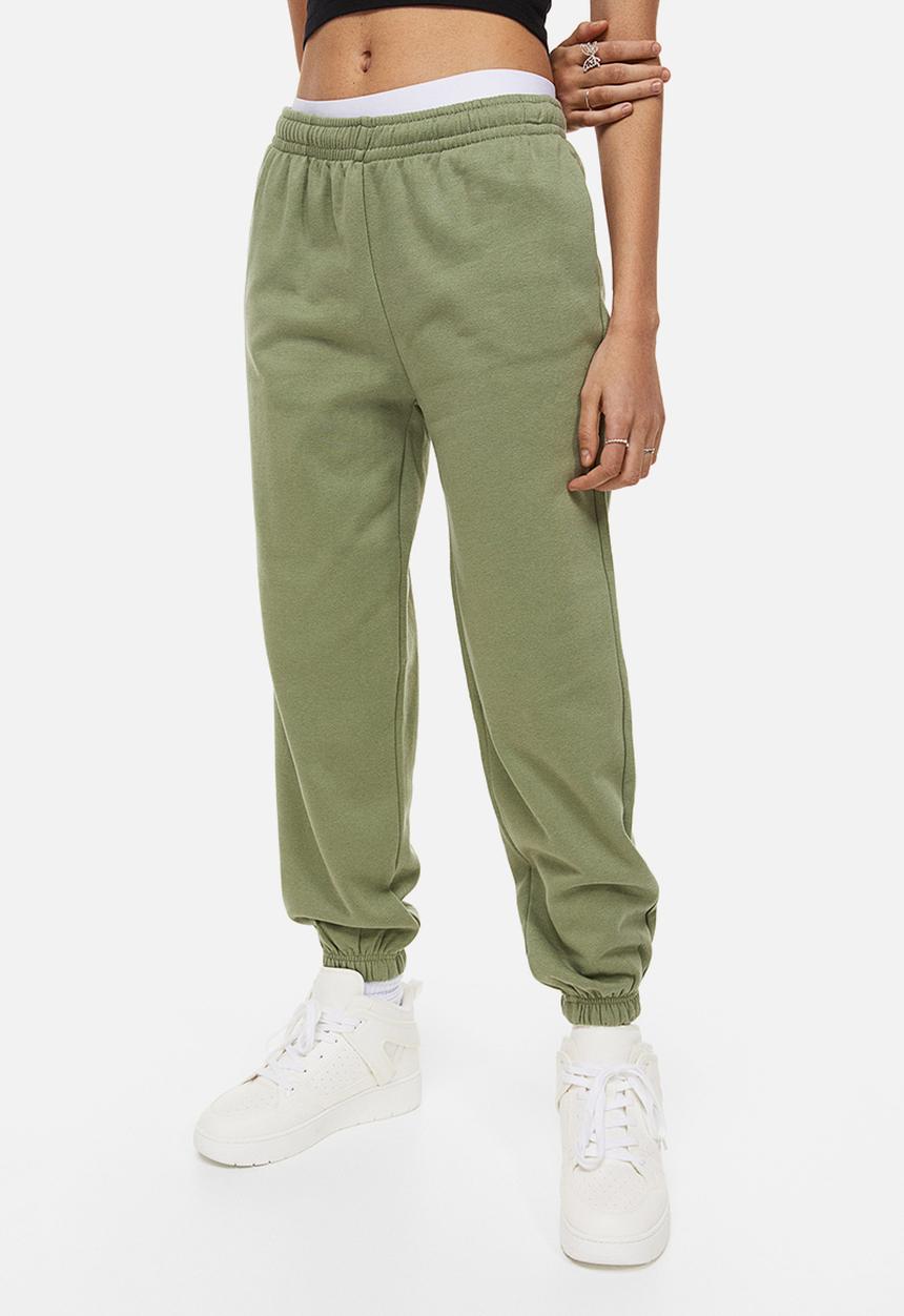 H&M - Oversized joggers - khaki green