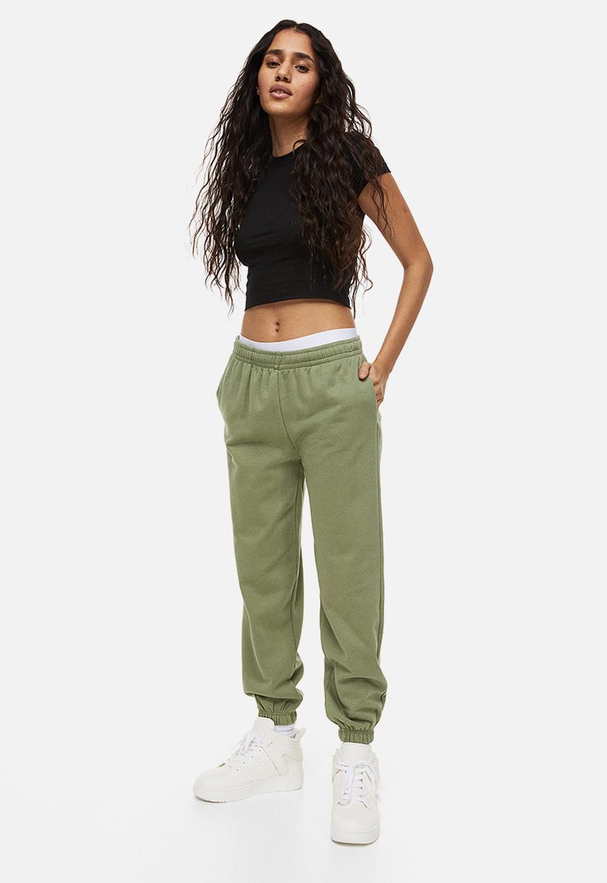 H&M - Oversized joggers - khaki green