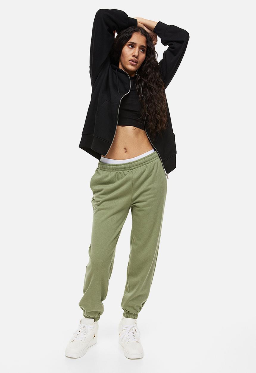 H&M - Oversized joggers - khaki green