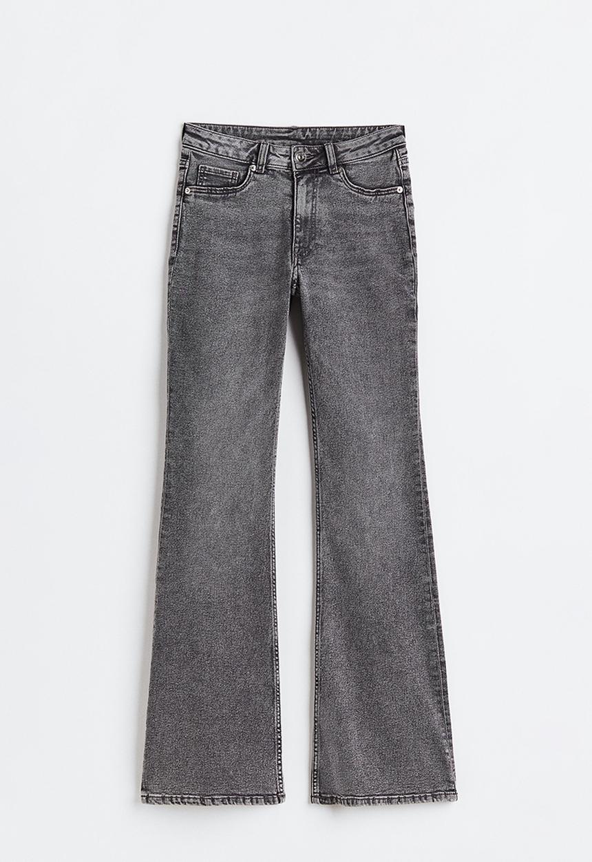 H&M - Flared high jeans - grey