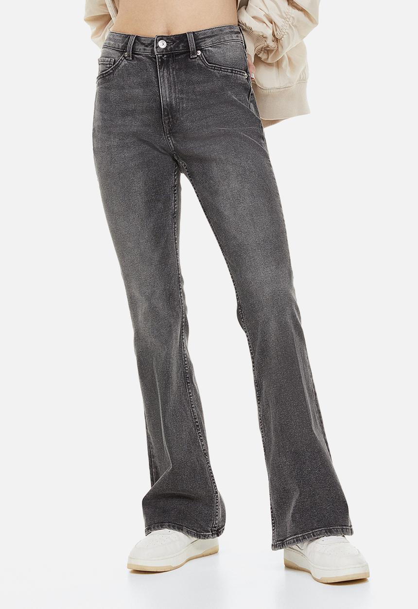 H&M - Flared high jeans - grey
