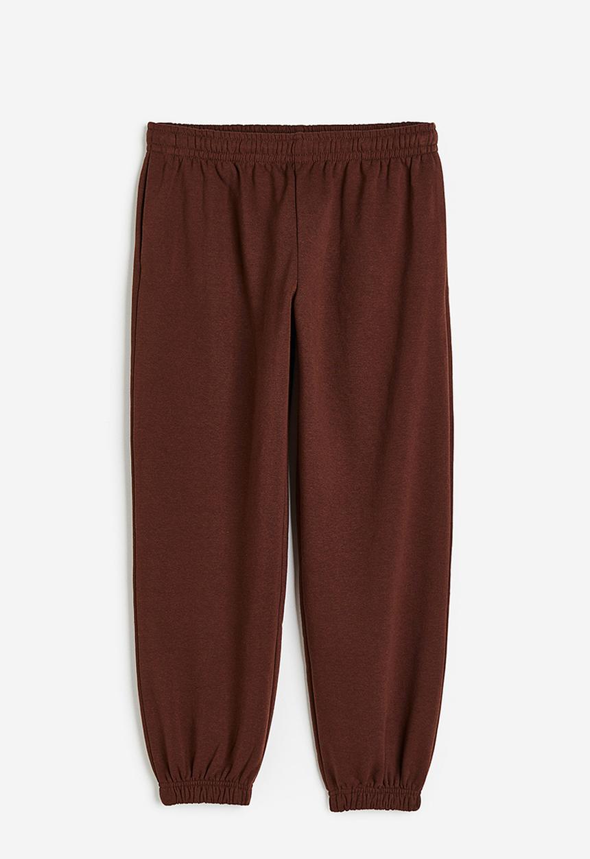 H&M - Oversized joggers - dark brown 