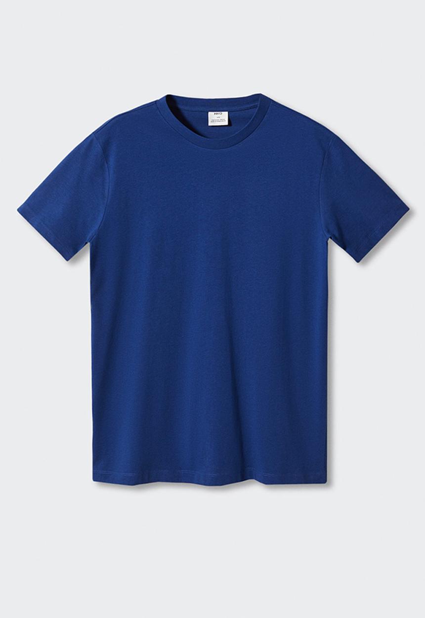 MANGO - T-shirt cherlo - blue