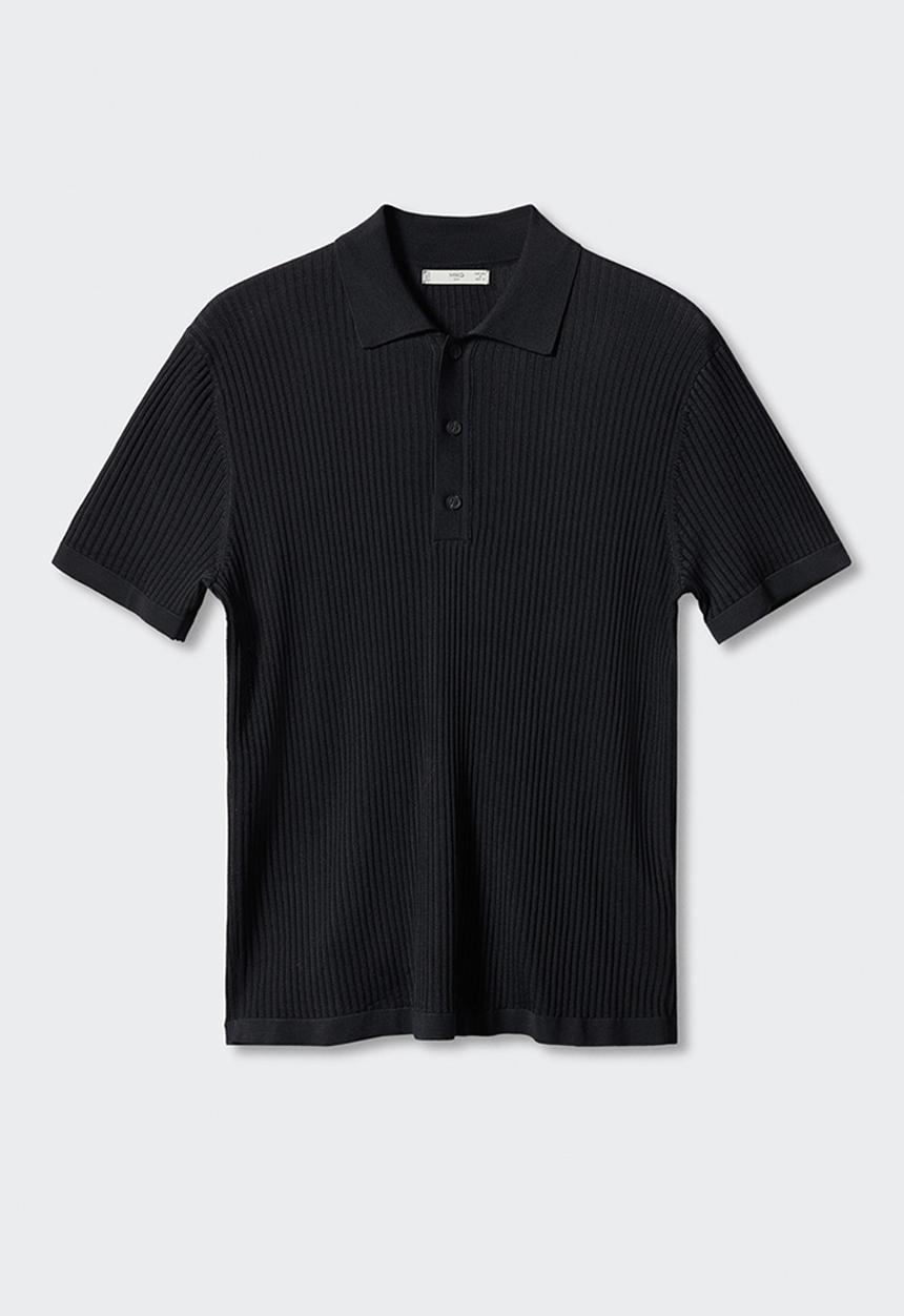 MANGO - Polo shirt talaia - black