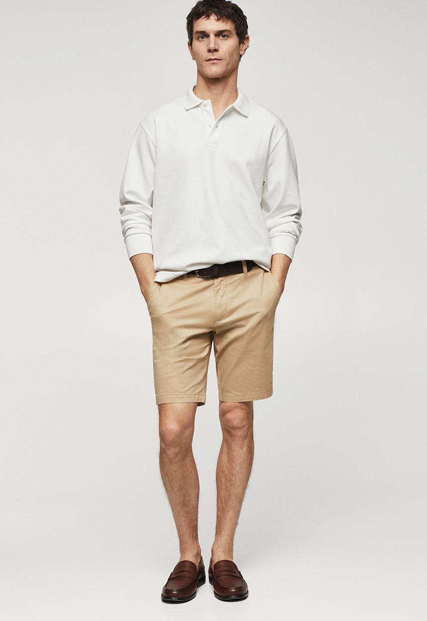 MANGO - Polo shirt peteb - white