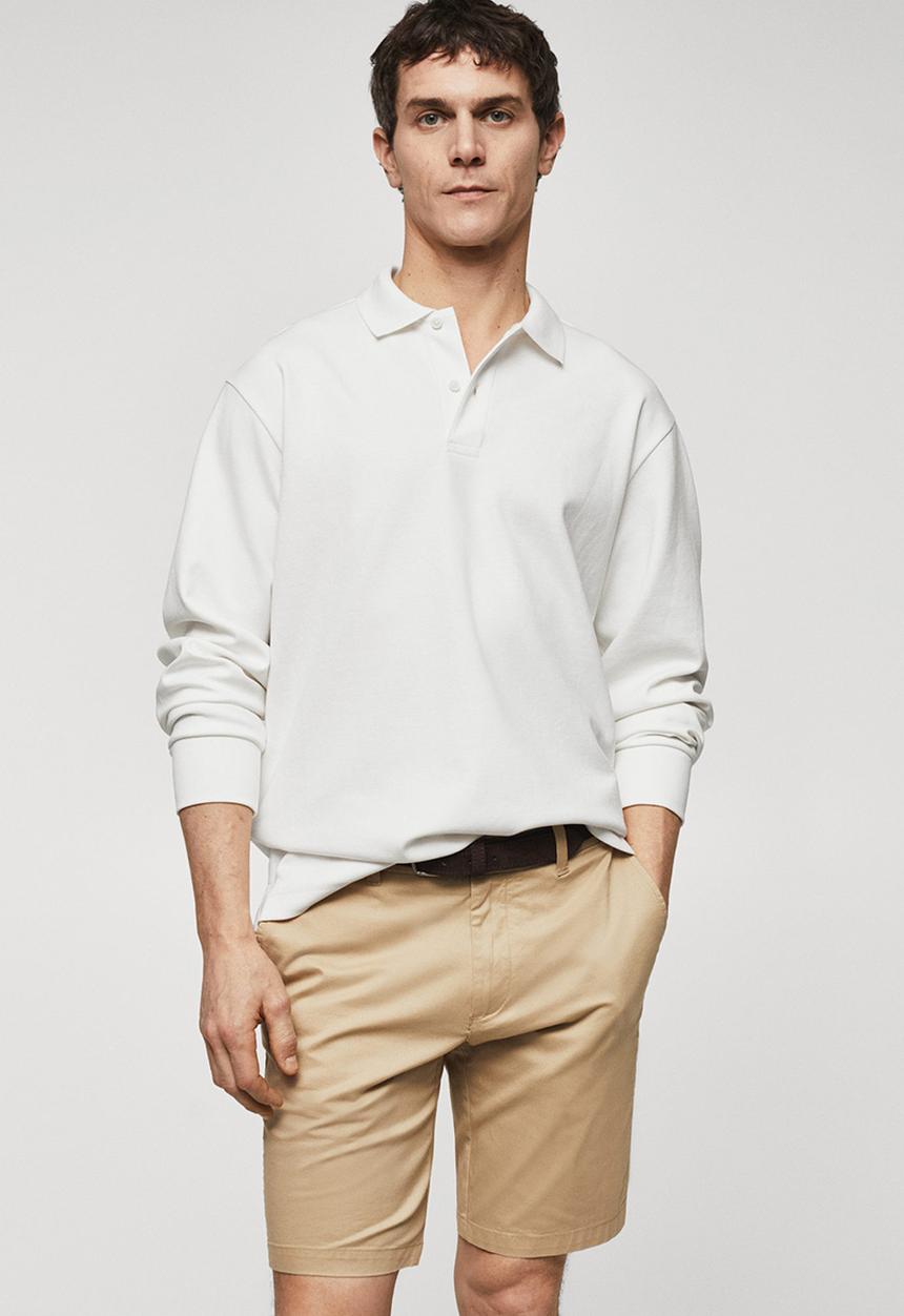 MANGO - Polo shirt peteb - white