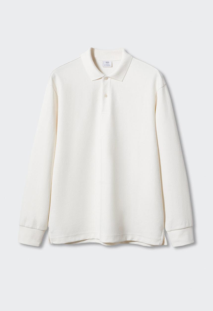 MANGO - Polo shirt peteb - white