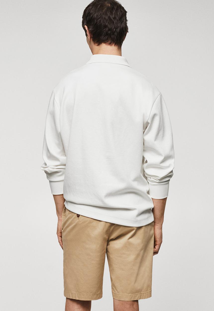 MANGO - Polo shirt peteb - white