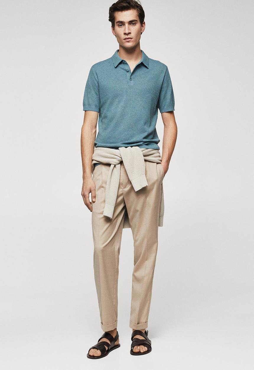 MANGO - Polo shirt andrew - turquoise