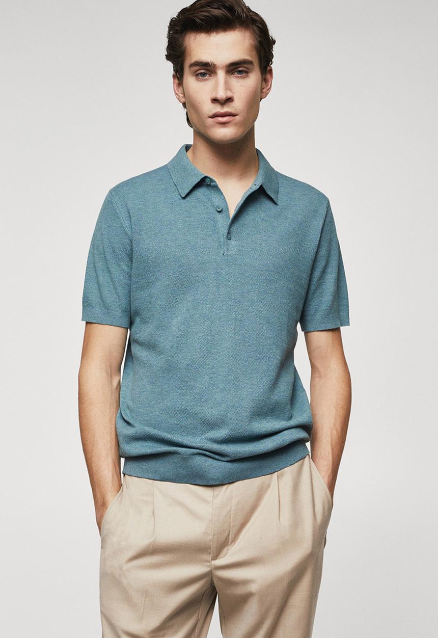 MANGO - Polo shirt andrew - turquoise