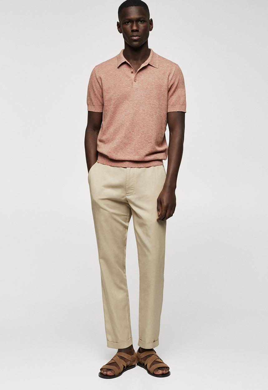 MANGO - Polo shirt andrew - copper
