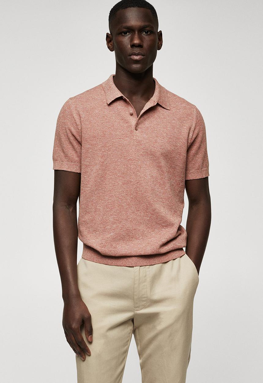 MANGO - Polo shirt andrew - copper