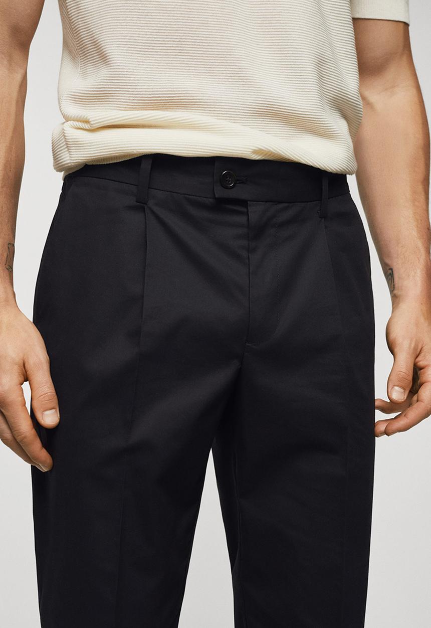 MANGO - Trousers jon - navy 