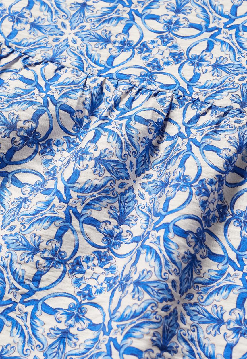 MANGO - Dress linaje - mid blue