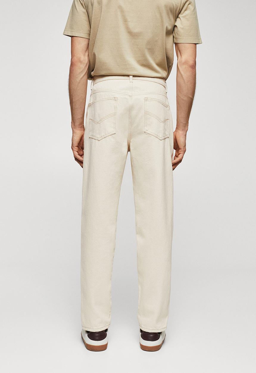 MANGO - Jeans jules - beige 