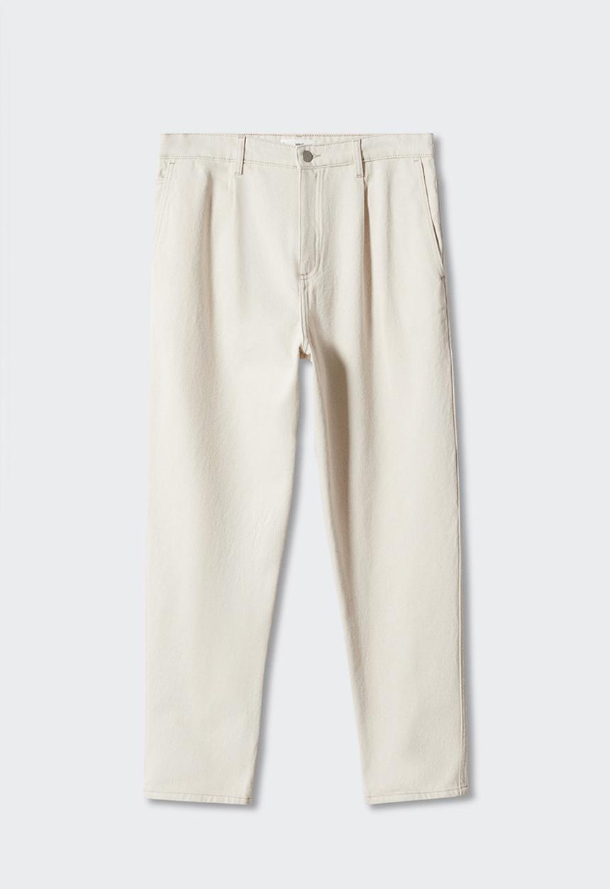 MANGO - Jeans jules - beige 