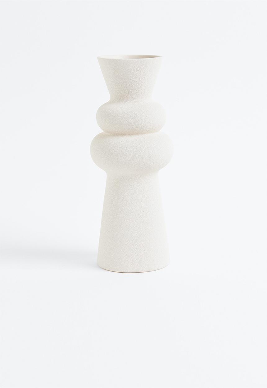 H&M - Large stoneware vase - white