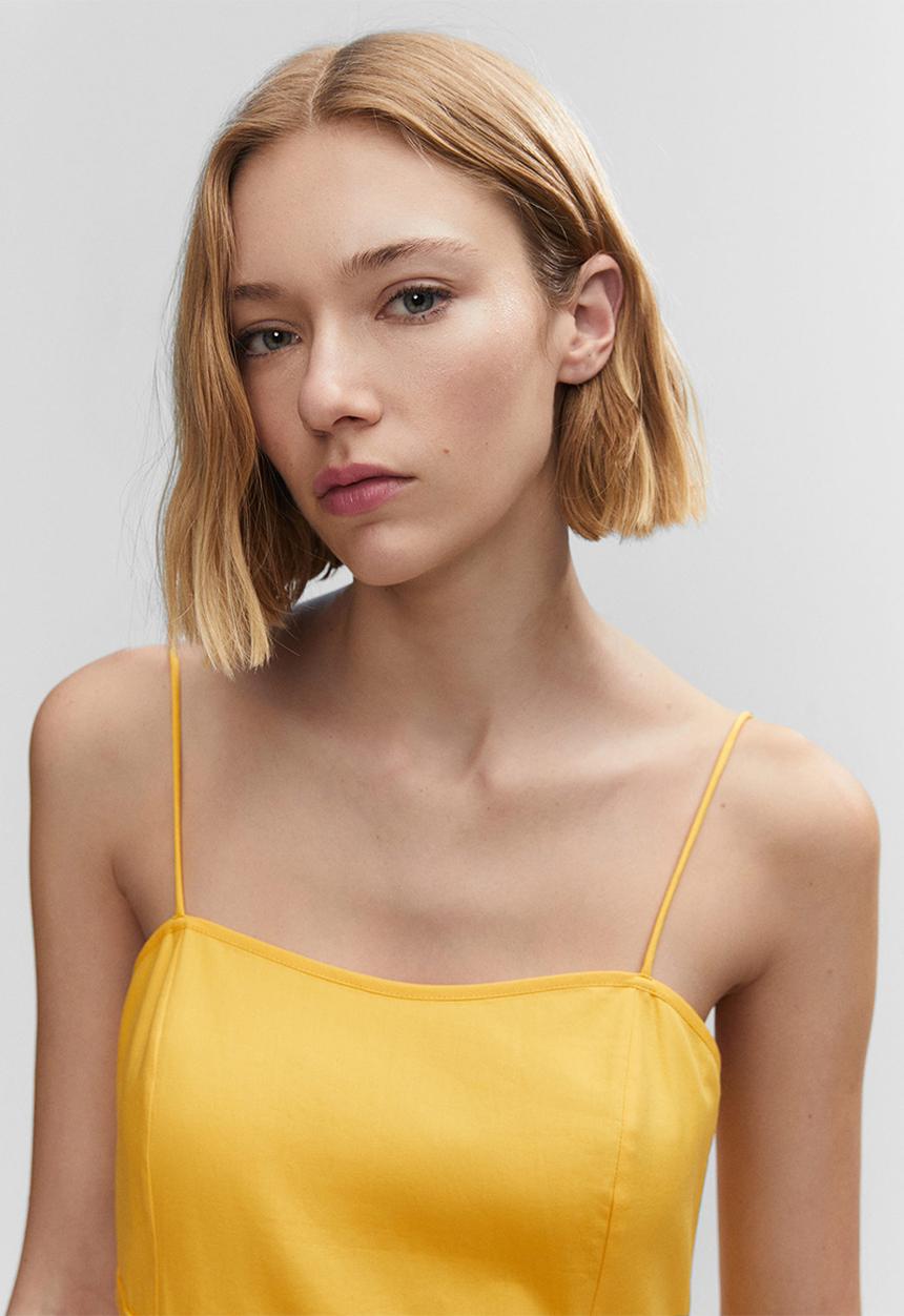 MANGO - Dress borris - yellow