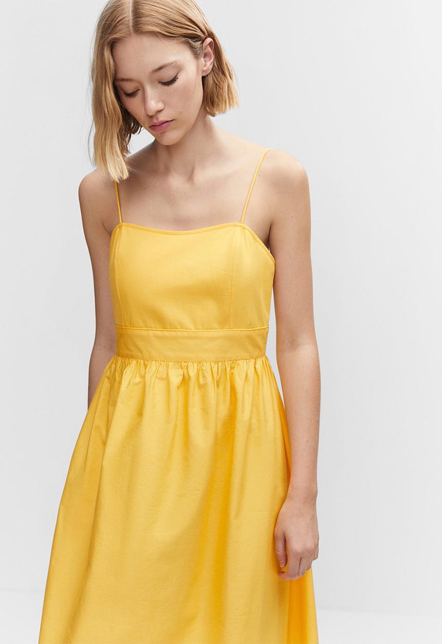 MANGO - Dress borris - yellow