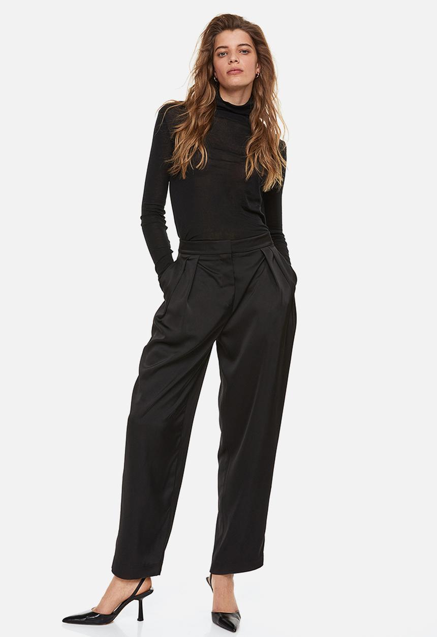 H&M - Tailored trousers - black