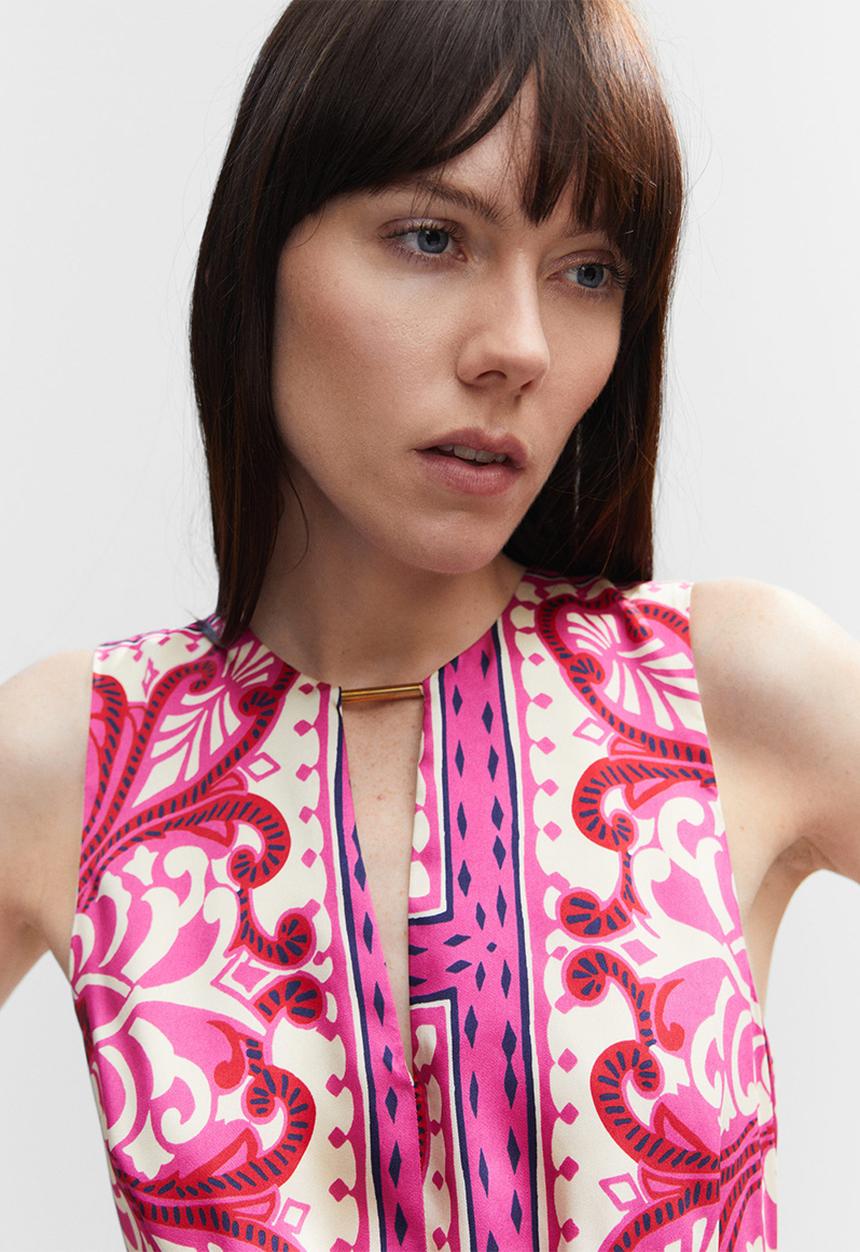 MANGO - One-piece suit pinkie - bright pink