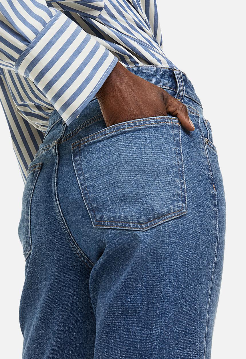 H&M - Slim regular ankle jeans - denim blue