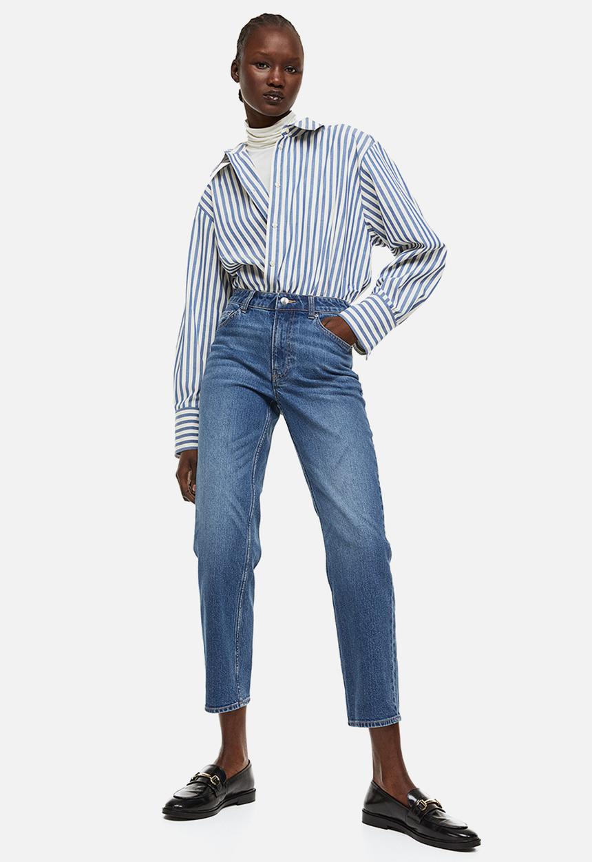 H&M - Slim regular ankle jeans - denim blue