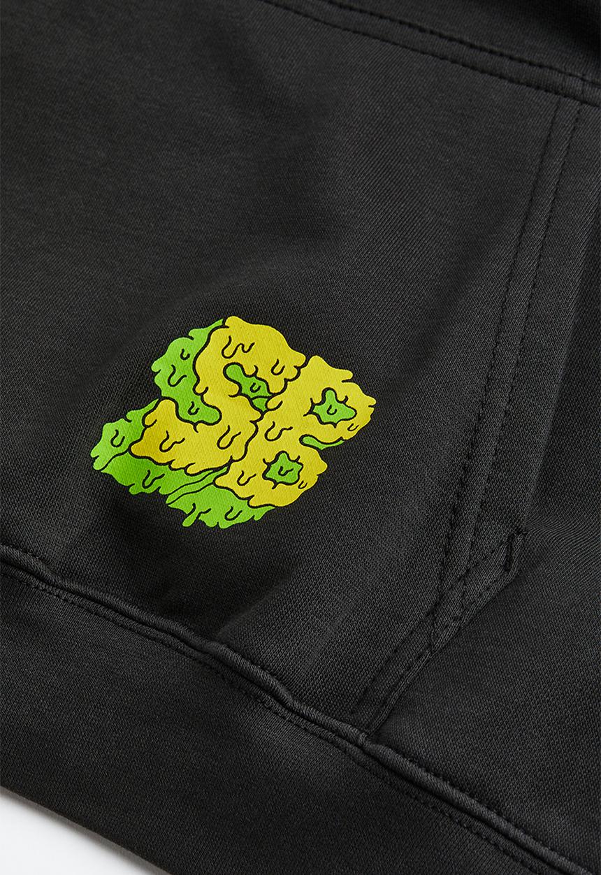 H&M - Oversized printed hoodie - black/spongebob squarepants 