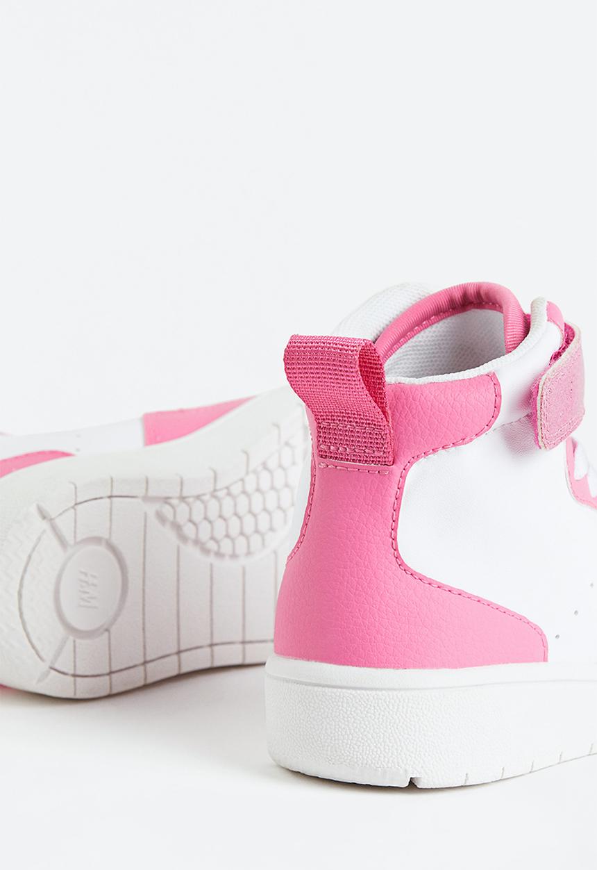 H&M - Hi-top trainers - pink/white