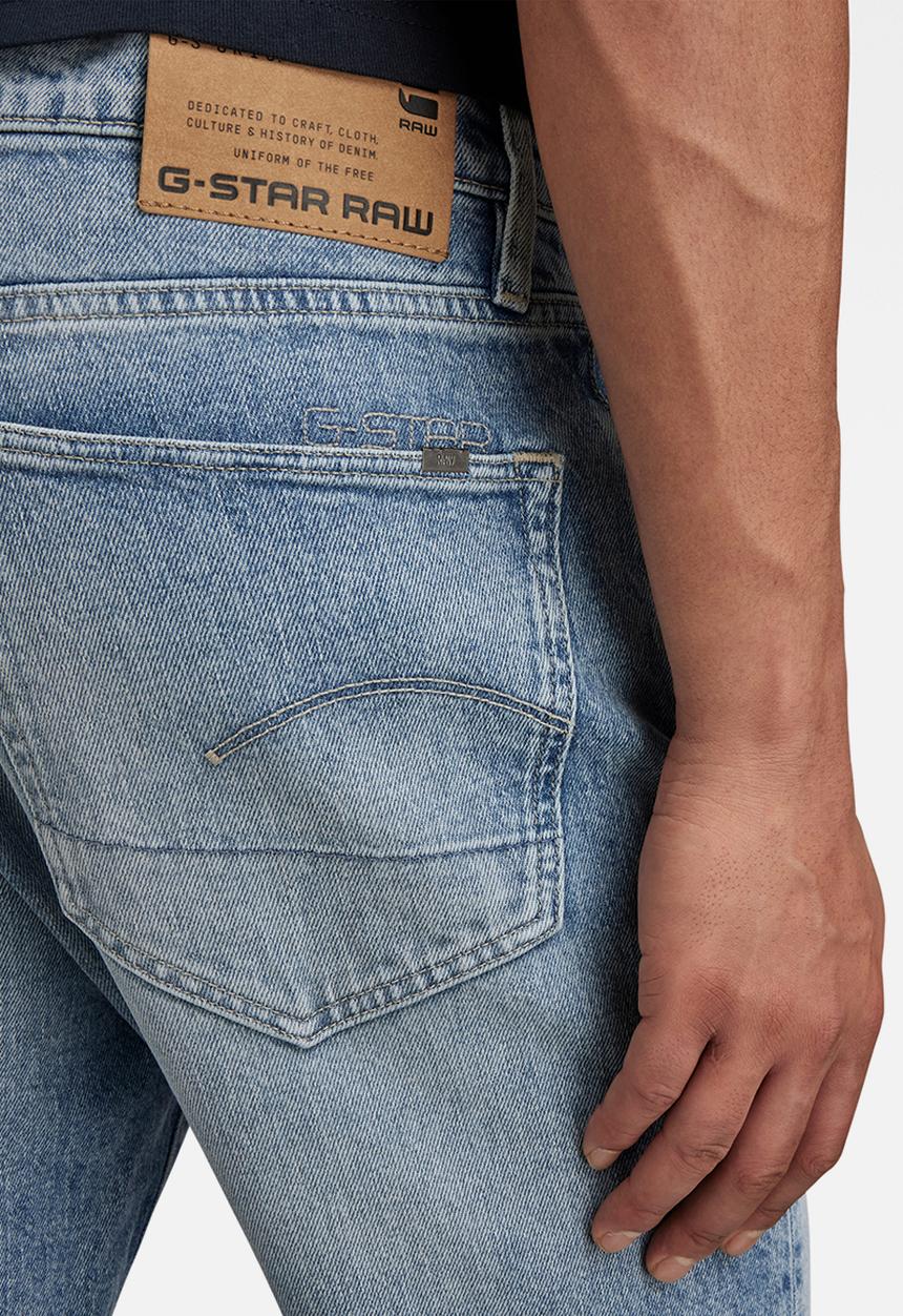 G-STAR - 3301 Slim Moure stretch denim r - vintage olympic blue