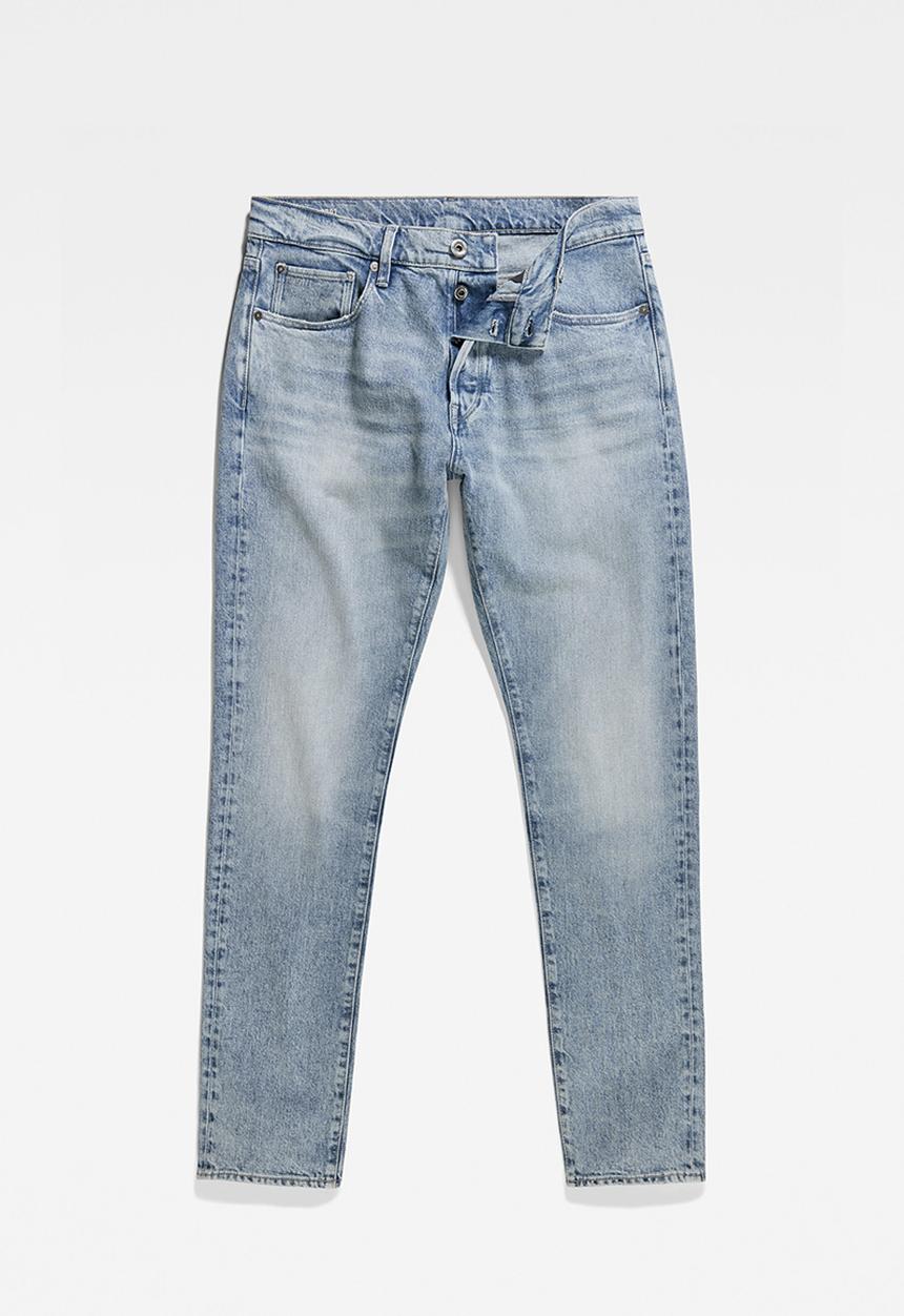 G-STAR - 3301 Slim Moure stretch denim r - vintage olympic blue