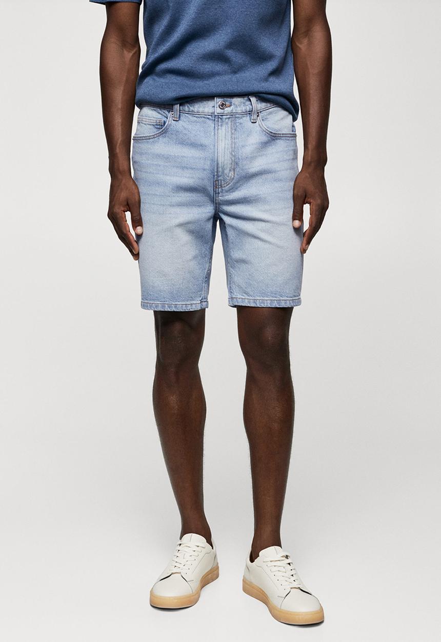 MANGO - Bermuda shorts jarod - light blue