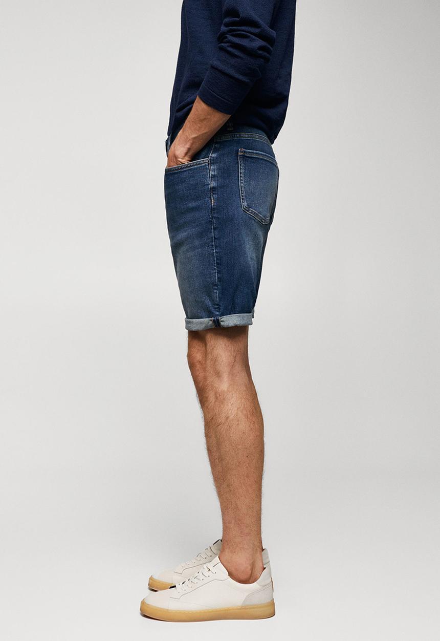 MANGO - Bermuda shorts rock - blue