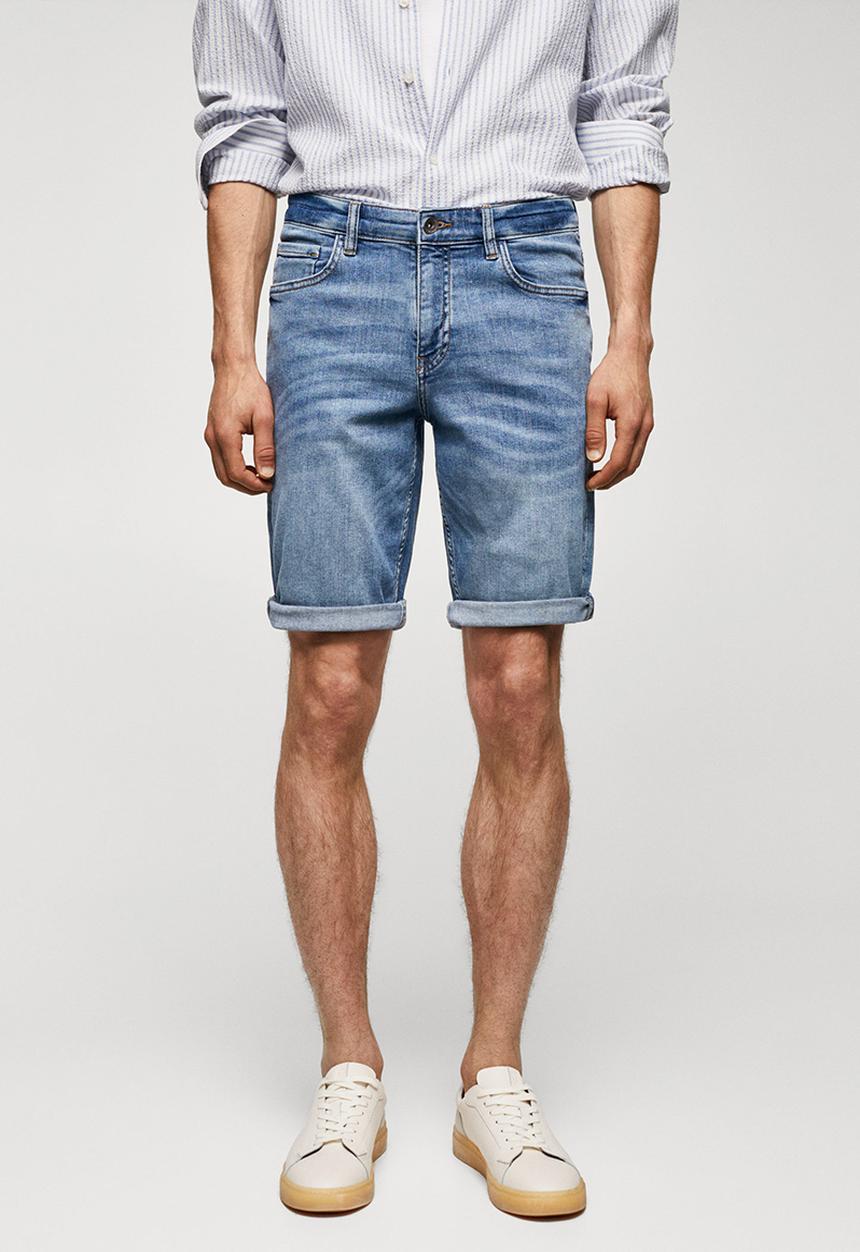 MANGO - Bermuda shorts rock - blue