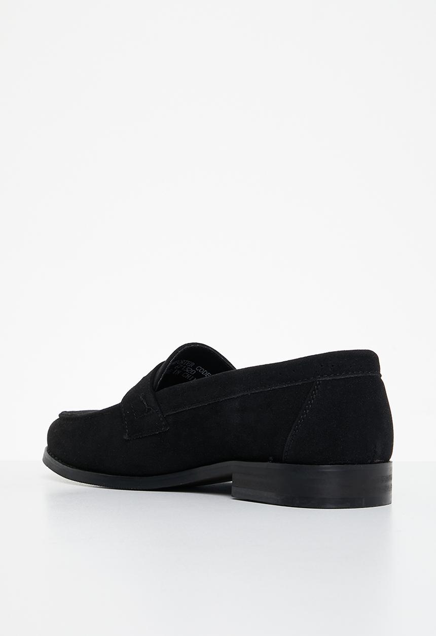 PC - Crouch suede slip on  - black suede